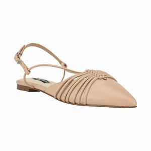 Nine West Aida Slingback Pointy Toe Flats - Pink - Ireland (GU7201649)